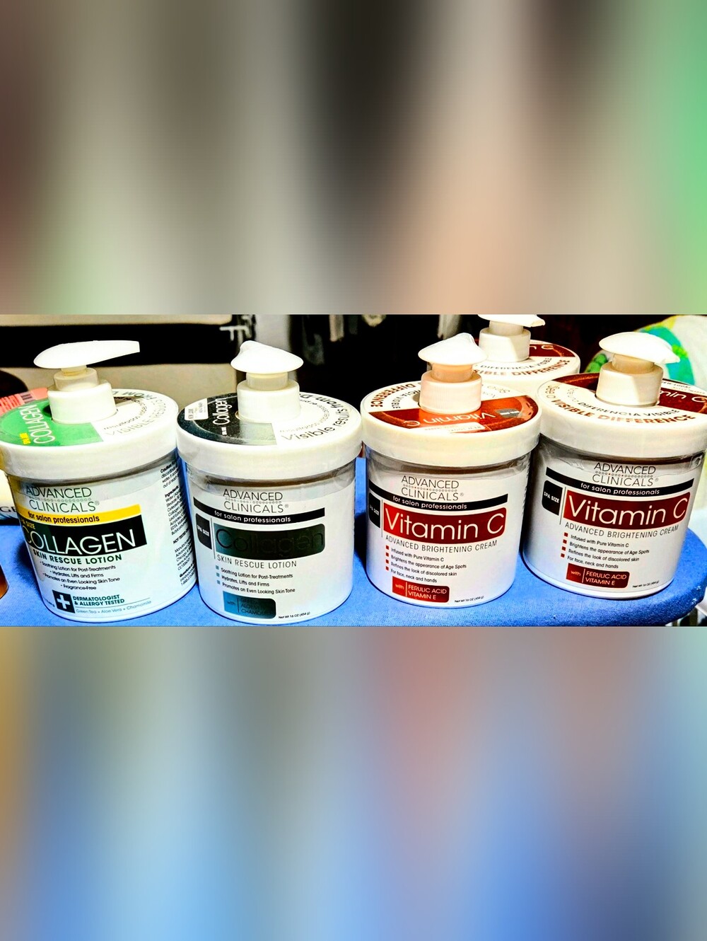 Advanced Clinicals Skincare Jar Lot - Collagen & Vitamin C